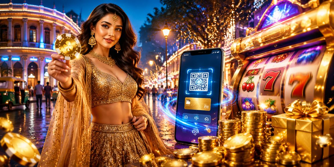 Slot game scene at Connaught Place, Delhi